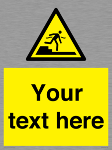 Custom warning Submerged step or steps